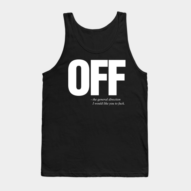 Off Mens Tank Top by Mariteas